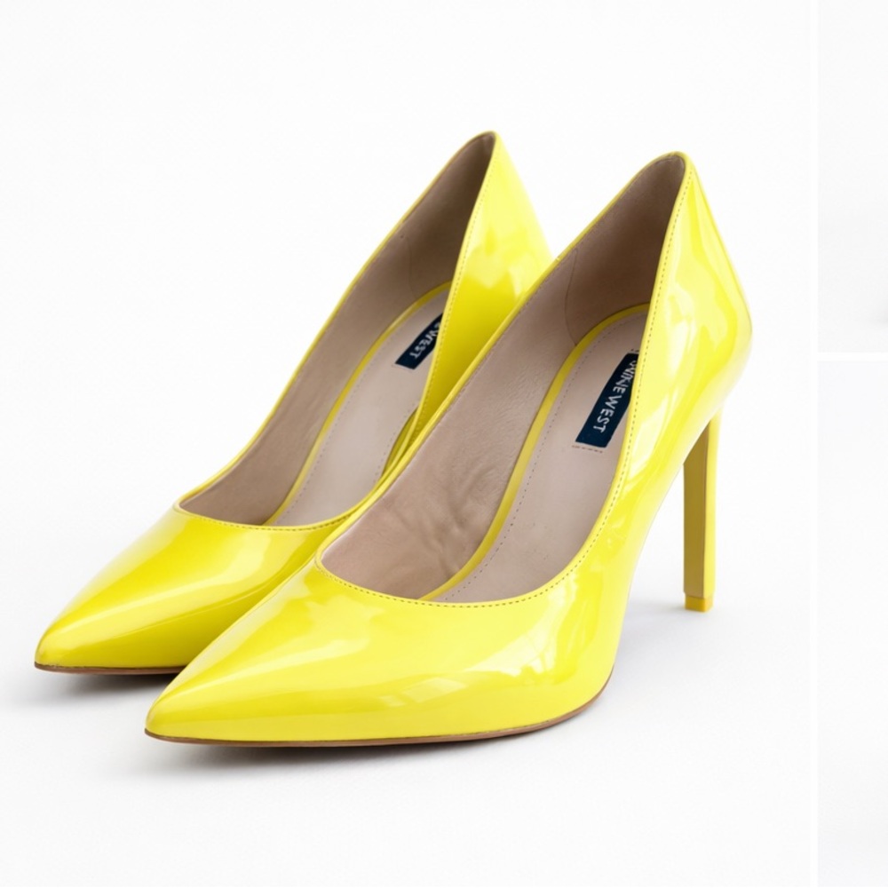 Nine West Bright Yellow Heels